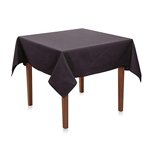 Tischdecke Uni Polyester - Einfarbig, Pflegeleicht, Bügelfrei, Tischtuch, Tischwäsche, Privat, Restaurant, Hotel, Handgefertigt, Made in Europa (Anthrazit, 130x280 cm) von Hans-Textil-Shop
