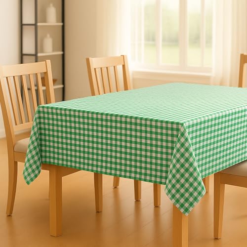 Tischdecke Karo 1x1 cm Baumwolle - Tischtuch, Tischwäsche, Tischdeko, Karomuster, Kariert, Landhaus, Geburtstag, Feier, Hochzeit, Restaurant, Hotel (Grün, 100x100 cm) von Hans-Textil-Shop