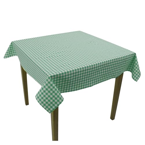 Tischdecke Karo 1x1 cm Baumwolle - Tischtuch, Tischwäsche, Tischdeko, Karomuster, Kariert, Landhaus, Geburtstag, Feier, Hochzeit, Restaurant, Hotel (Grün, 130x170 cm) von Hans-Textil-Shop