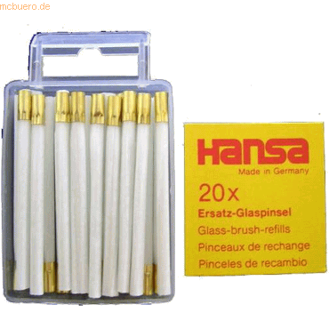 Hansa Ersatzglaspinsel für Art.Nr. 1152000 4x60mm VE=20 Stück von Hansa