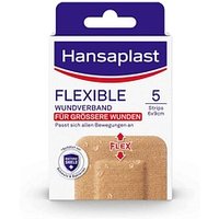 Hansaplast Wundverband Pflaster FLEXIBLE 48829 mittelbeige 60 x 90 mm, 5 St. von Hansaplast
