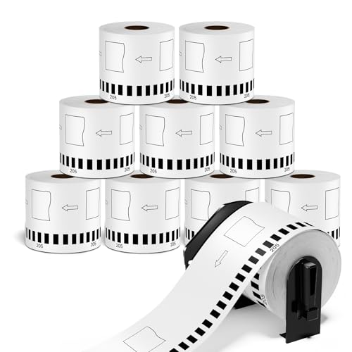 10 Rollen 62mm x 30,48m Endlosetiketten Kompatibel mit Brother DK-22205 DK22205 Papier Adressaufkleber für Brother QL-500, QL-600, QL-700, QL-800, QL-810W, QL-820NWB, Schwarz auf Weiß 10 Rollen 62mm x 30,48m Endlosetiketten Kompatibel mit Brother DK-22205 DK22205 Papier Adressaufkleber für Brother QL-500, QL-600, QL-700, QL-800, QL-810W, QL-820NWB, Schwarz auf Weiß von Hanseo