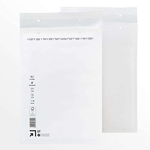 100 x Luftpolster Versandtaschen F/6 (235 x 350 mm) DIN A4+ - Weiss selbstklebend weiß Luftpolsterversandtaschen Luftpolstertaschen Umschläge Polsterumschlag Taschen Luftpolsterumschläge von Hansepack24