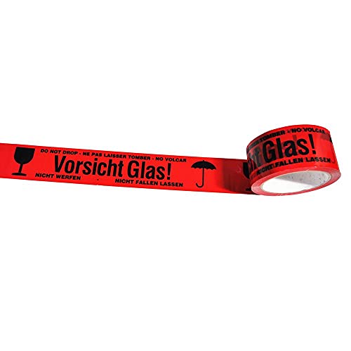 Hansepack24 36 Rollen 48mm x 66m Klebeband Packband Paketband Paketklebeband rot Vorsicht Glas Hansepack24 36 Rollen 48mm x 66m Klebeband Packband Paketband Paketklebeband rot Vorsicht Glas von Hansepack24