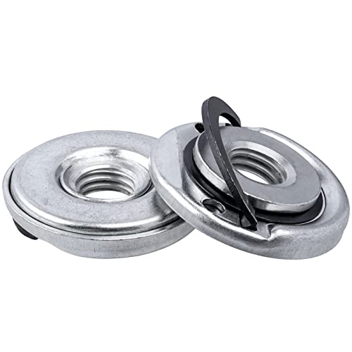 HaoTrade 2 Stück Schnellspannmuttern M14, Angle Grinder Flange Nut, Muttern Winkelschleifer, Spannmutter für alle Winkelschleifer, Winkelschleifer Zubehör Schleifscheibenwechsel ohne Werkzeug HaoTrade 2 Stück Schnellspannmuttern M14, Angle Grinder Flange Nut, Muttern Winkelschleifer, Spannmutter für alle Winkelschleifer, Winkelschleifer Zubehör Schleifscheibenwechsel ohne Werkzeug von HaoTrade