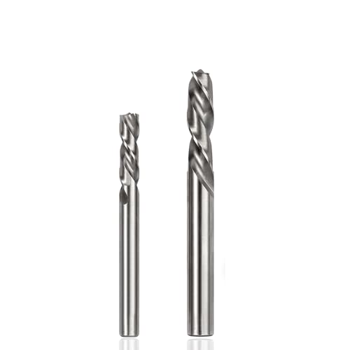 HaoTrade 2 Stück Schweißpunktfräser Bohrer, Schweißpunkt Bohrer HSS-Co, CNC Fräser Bohrer, Spiralfräser Schneide Schaftfräsersatz Drill für Punktschweiß-Entferner-Schneidbohrer, 6 mm/ 8 mm von HaoTrade