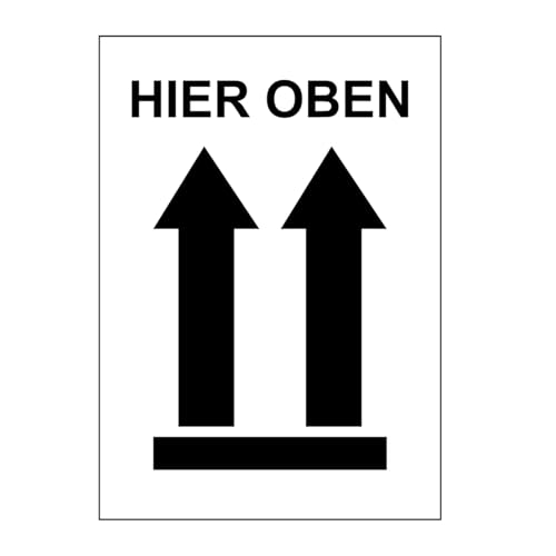 Haobase 50 Aufkleber Etikett Versandaufkleber HIER OBEN Haobase 50 Aufkleber Etikett Versandaufkleber HIER OBEN von Haobase