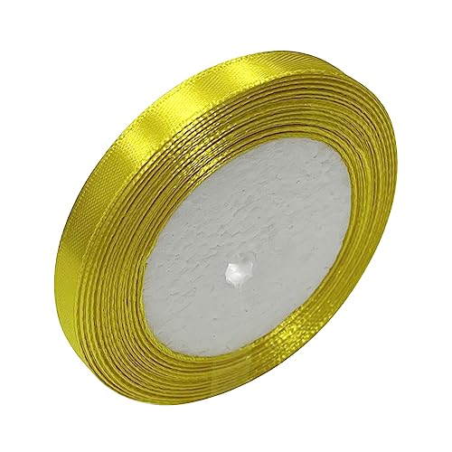 Haobase Satinband, 10 mm × 22 m, doppelseitiges Polyester-Geschenkband zum Basteln, Weihnachten, Valentinstag, Blumensträuße, DIY-Nähprojekte, Kuchen, Hochzeit, Party, Dekoration, Zitronengelb Haobase Satinband, 10 mm × 22 m, doppelseitiges Polyester-Geschenkband zum Basteln, Weihnachten, Valentinstag, Blumensträuße, DIY-Nähprojekte, Kuchen, Hochzeit, Party, Dekoration, Zitronengelb von Haobase
