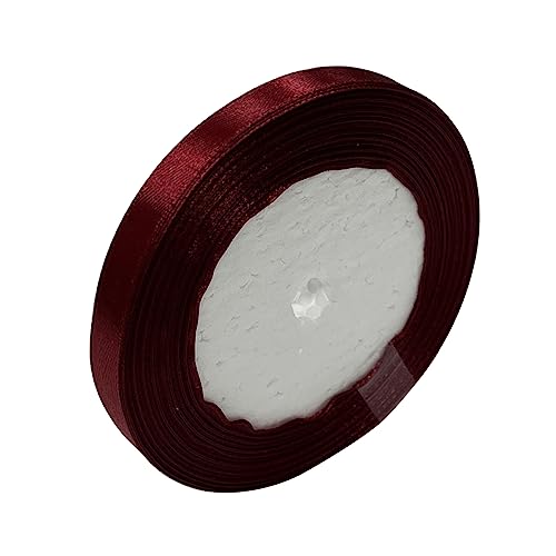 Haobase Satinband, doppelseitiges Polyester-Geschenkband zum Basteln, Weihnachten, Valentinstag, Blumensträuße, DIY-Nähprojekt, Kuchen, Hochzeit, Party, Dekoration, Weinrot, 10 mm × 22 m Haobase Satinband, doppelseitiges Polyester-Geschenkband zum Basteln, Weihnachten, Valentinstag, Blumensträuße, DIY-Nähprojekt, Kuchen, Hochzeit, Party, Dekoration, Weinrot, 10 mm × 22 m von Haobase