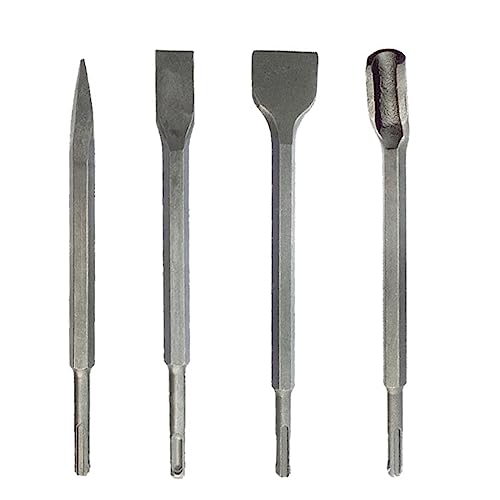4PCS Meißelbits Rundes Shank Carbon Stahl Point Gouge Flat Meißelbohrer Für Betonbohrungen 4PCS Meißelbits Rundes Shank Carbon Stahl Point Gouge Flat Meißelbohrer Für Betonbohrungen von Haodream