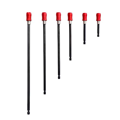 6pcs Drill Bit Extension 1/4inch Shank Automotive Drill Bit Schnellfreisetzungsschraubendreher Erweiterungsadapter Set von Haodream