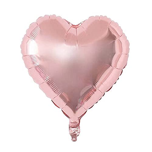 10 Stcs 10 Zoll Herzballons, Folien -Milar -Luftballons Dekoration Zum Geburtstag Valentinstag Hochzeitsfeiern Vorräte (Champagner Gold) von Haofy