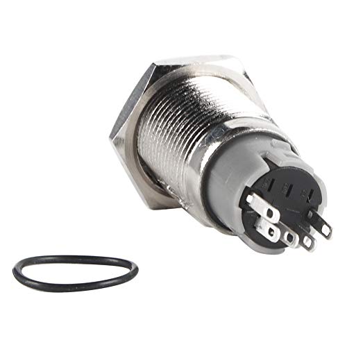 16 Mm 12 -V -Metall -Druckknopfschalterverriegelungstaste mit LED -Licht für Ein/Aus -Steuerung 1NO1NC -Anschlussschraubklemme Klemmen 16 Mm 12 -V -Metall -Druckknopfschalterverriegelungstaste mit LED -Licht für Ein/Aus -Steuerung 1NO1NC -Anschlussschraubklemme Klemmen von Haofy