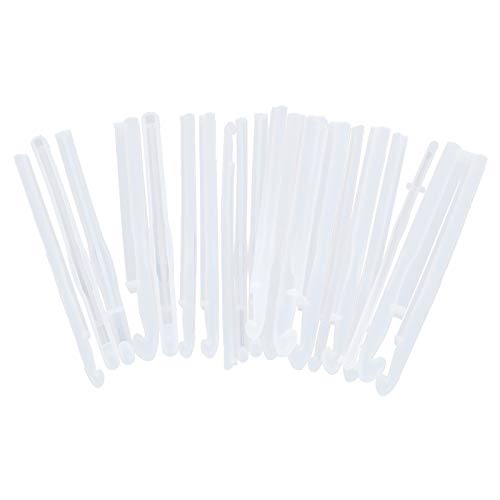 20pcs Harz Silikon Häkchen Haken Schimmelpilze Set Harz Stricknadeln Basteln Strick -Pullover -Werkzeug für Garnhandwerksliebhaber von Haofy