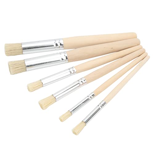 6pcs Holzschablonenbürste für Aquarell Kunstmalerei, Lange -strahlende Pinsel für Kunstwerk, für Erwachsene // Professionelle Künstler der Anwendung 6pcs Holzschablonenbürste für Aquarell Kunstmalerei, Lange -strahlende Pinsel für Kunstwerk, für Erwachsene // Professionelle Künstler der Anwendung von Haofy