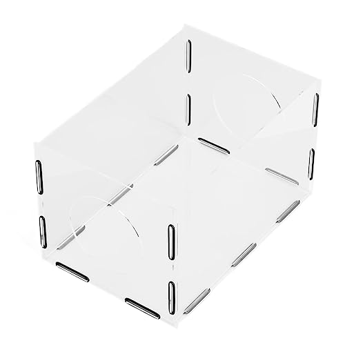 Abgeschlossener Acrylmahlen Staubkasten Hochtransparente Rechteckpolel Zum Gravieren mit 2 Löchern, Einfach zu Installieren für Polieren und Gravuranwendungen Abgeschlossener Acrylmahlen Staubkasten Hochtransparente Rechteckpolel Zum Gravieren mit 2 Löchern, Einfach zu Installieren für Polieren und Gravuranwendungen von Haofy