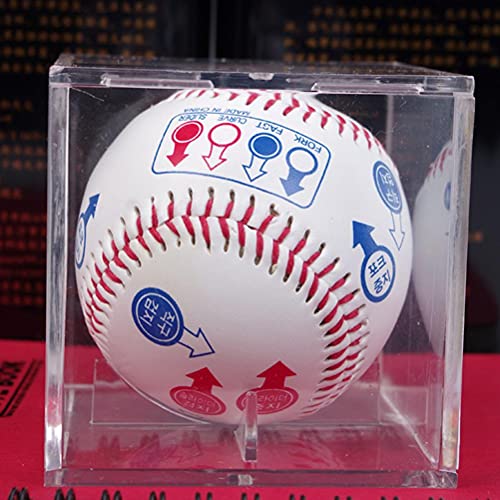 Aufbewahrungsbox für Baseball, UV, Staub – Tennisball aus Acryl für das Material des Kollektors: Acrylfarbe: transparente Größe: 8 x 8 x 8 cm (weiß) von Haofy