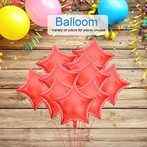 Ballloom, Verschiedene Farben, Hochwertiger Aluminiumfolien-Ballon aus Aluminiumfolie für Hochzeiten und Geburtstage (Rot) von Haofy