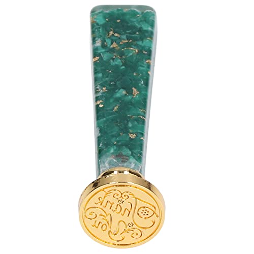 Exquisites Muster Wachs Stempel für Umschläge, Hochzeitseinladungen mit Abnehmbarem Griff, Retro -Messing -Kopfversiegelungs Wachs Stempel, Idealer Geschenkbox, Premium Legierungsmaterial von Haofy