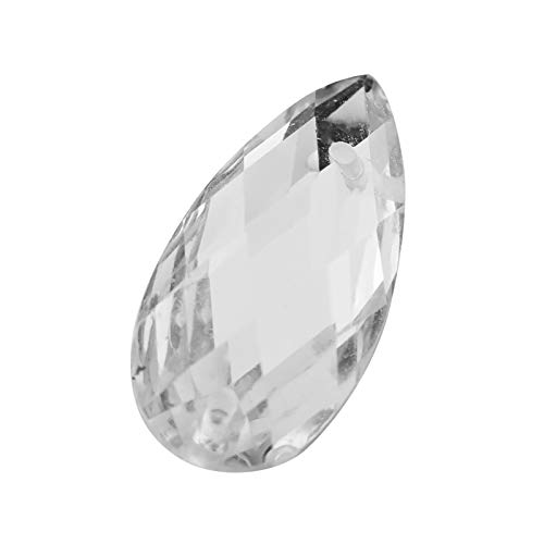 Glänzender Kristall mit Lochbahnenzubehör für Kleidung, Schuhe, Taschen - Hergestellt aus Hochwertiger Harzkristall - für Modeaccessoires Dekoration (9 * 18 mm Wasserabfallnetz) (9 * 18 mm von Haofy