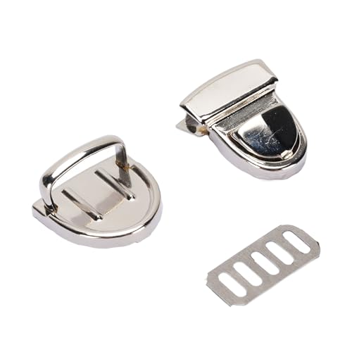 Gürtelspitzschlossverschluss Entenzunge Schloss Legierung Latch 10 Sätze für Gürtel mit 20 Mm Breite 10,5 X 22 Mm Grundplatte Stall Verschleißprävention (SILVER) von Haofy