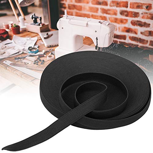 Gummiband -Verdickter -Nähzubehör für Schutzkleidung Manschetten, Verbessertes Design, Schwarze 20 mm Breite, 1 Roll für das Scrapbook Stricken (Breite 15 mm) von Haofy