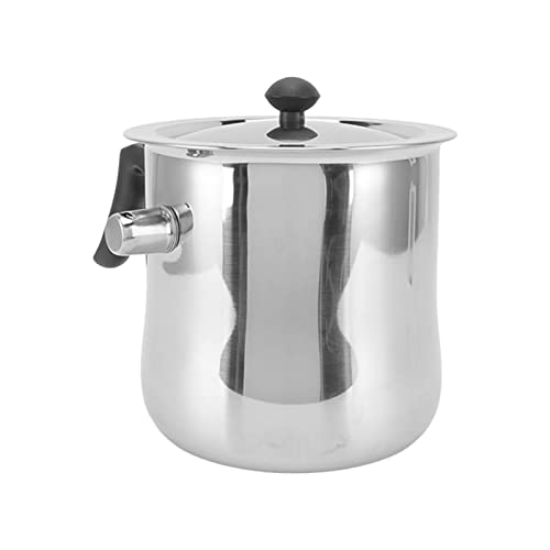 Haofy 1,5 L, Edelstahlmeldel, mit Hitzebeständigem, Bequemem Deckel und Plastikgriff für die Bienenzucht, DIY -Kerzen (1.5L) von Haofy