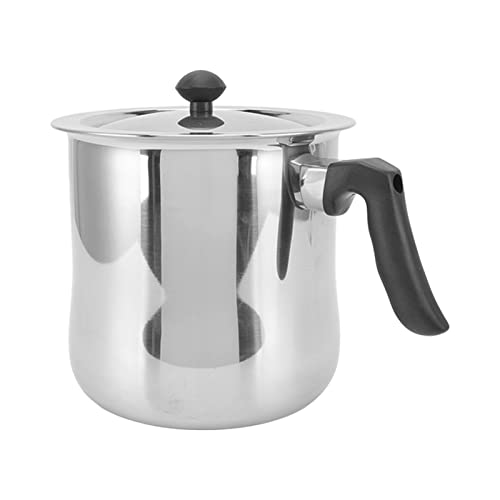 Haofy 1,5 L, Edelstahlmeldel, mit Hitzebeständigem, Bequemem Deckel und Plastikgriff für die Bienenzucht, DIY -Kerzen (2.5L) von Haofy