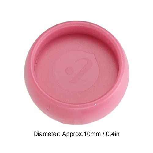 Haofy 12 PCs Kunststoff -Pilz -Loch -Bindungsringe 10mm T Typ Bindemittel Ringe Notebook für DIY -Notizbindung mit 360 -Grad -Rotation Hochglanzoberfläche (Hell-Pink) von Haofy