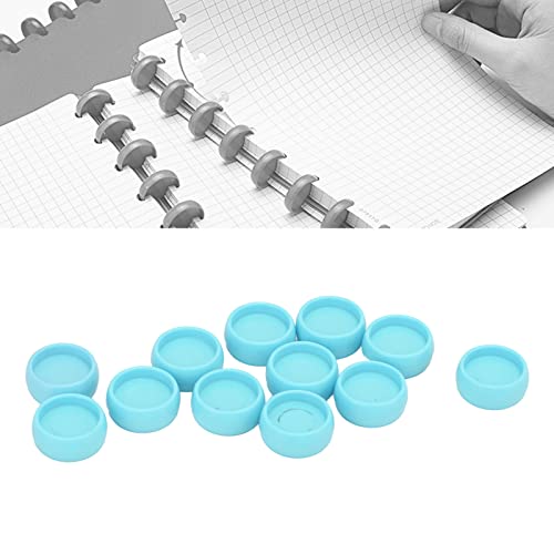 Haofy 12 PCs Kunststoff -Pilz -Loch -Bindungsringe 10mm T Typ Bindemittel Ringe Notebook für DIY -Notizbindung mit 360 -Grad -Rotation Hochglanzoberfläche (hellgrün) von Haofy