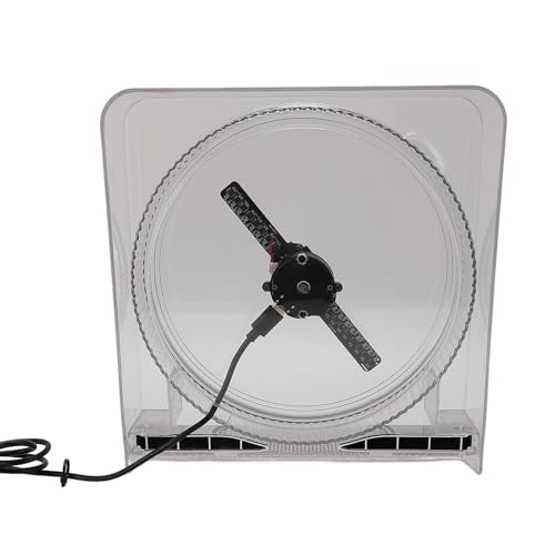 Haofy 128 LED Holographic Projector Fan Safe und Hochauflösungs 3D -Effekte für Home Office Store, / App Control von Haofy
