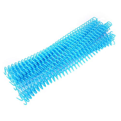 Haofy 30 Loch Lose Blatt Kunststoff Bindungsring Federspiralringe 20pcs Klar, Blaues Handbuch Bindung für A4 Papierorganisation (13mm*30 Löcher blau 20 Streifen) von Haofy