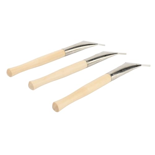 Haofy 3pcs Pottery Batik Druckstift, Buchenholz und Edelstahlwerkzeug, Tonschnitzer -Bildungsstift für Stoffhandwerk, Tonwerkzeuge für Artsupplies Haofy 3pcs Pottery Batik Druckstift, Buchenholz und Edelstahlwerkzeug, Tonschnitzer -Bildungsstift für Stoffhandwerk, Tonwerkzeuge für Artsupplies von Haofy