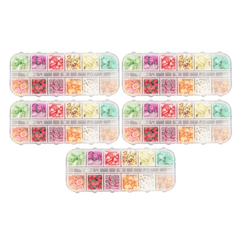 Haofy 5 Kisten Fruchtnägelkunstscheiben, 12 Typen Früchte Konfetti Strawberry Grapefruit Nagel Art Slices für DIY Crafts Phone Case Dekoration, Leicht zu Tragen, Gummi Material, Ideales, Haofy 5 Kisten Fruchtnägelkunstscheiben, 12 Typen Früchte Konfetti Strawberry Grapefruit Nagel Art Slices für DIY Crafts Phone Case Dekoration, Leicht zu Tragen, Gummi Material, Ideales, von Haofy