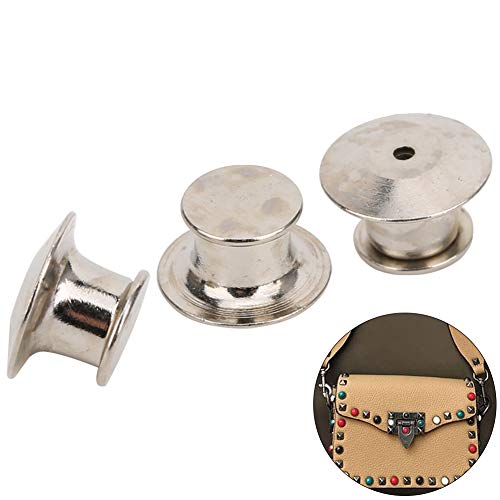 Haofy 50pcs Gold Messing Pin Backs Secure Locking Befestigungselemente für Namen Tags Abzeichen Hats Lanyards 7x10 Mm Federkupplung für Einfache -Schmuck, Handwerksbuch Displays (Sekt) von Haofy