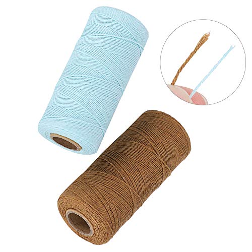 Haofy Baumwollgarn, 2 Brötchen Reines Baumwollgarn -Zugstufe 8/4 -Warpfaden Dünn und Fest Farbschnell Zum Weben von Teppichen, Wandteppich, Teppich, Decke oder Muster, Blau Haofy Baumwollgarn, 2 Brötchen Reines Baumwollgarn -Zugstufe 8/4 -Warpfaden Dünn und Fest Farbschnell Zum Weben von Teppichen, Wandteppich, Teppich, Decke oder Muster, Blau von Haofy