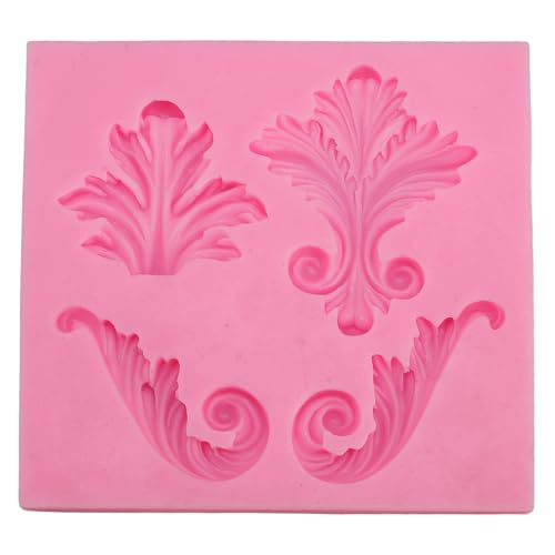 Haofy Border Fondant Model, Spitzen Silikonmodell Nicht -Stick -Finish Easy Freisetzung für Kuchendekoration Scroll Silikonmodell Gummis Geschmolzene Schokolade von Haofy