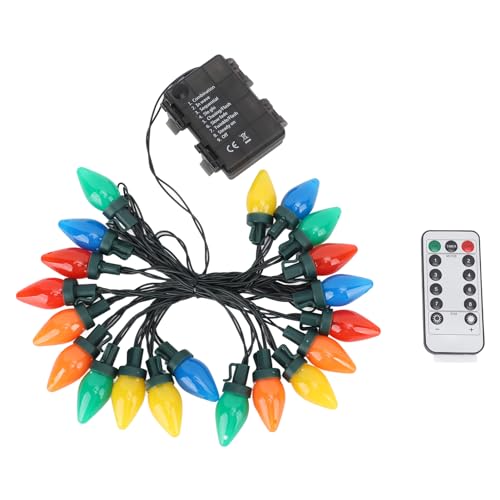 C9 LED-Weihnachtslichterkette, 16,4 Fuß, 20 LEDs, Wasserdicht, Erdbeer-Lichterkette für Draußen, Drinnen, Draußen, Terrasse, Hochzeit, Party, Dekoration C9 LED-Weihnachtslichterkette, 16,4 Fuß, 20 LEDs, Wasserdicht, Erdbeer-Lichterkette für Draußen, Drinnen, Draußen, Terrasse, Hochzeit, Party, Dekoration von Haofy