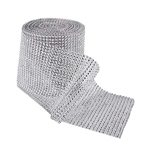 Haofy Diamantnetzbandrolle mit 24,75 -Zoll -Zeilen von 10 Silberhöfen von Haofy