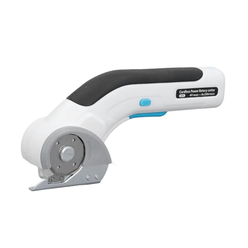 Haofy Elektrischer Stoffschneider Schnurloser Wiederaufladbarer Schere mit Vanwing -Schleifsystem Zum Nähen von Handwerk, Stoffschere, Deckenteppich, Lederkarton von Haofy