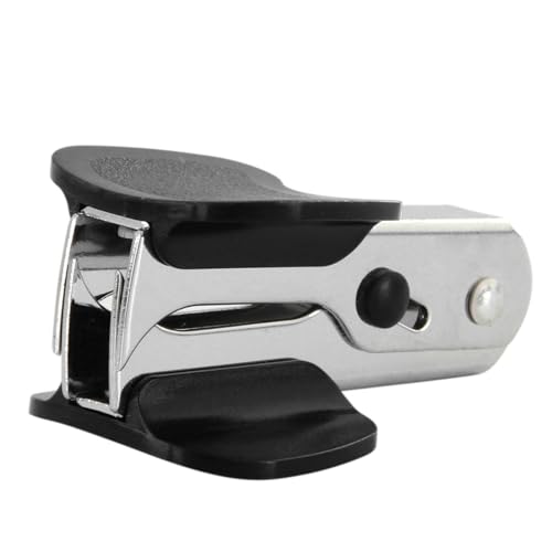Haofy Grundnahrungsmittelentferner, 12# Staples -Abzieherentferner, Ergonomische Grundnahrungsmittelentfernung, Tragbares Design, Effiziente Entfernung für Zuhause, Schule, Büro (BLACK) von Haofy