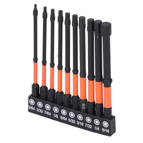 Haofy Hex -Bit -Set Präzisions 10 Stk Stahl Sechskantbits mit 1/4 Zoll Hex Schaft für Möbelbaugruppen und Automobilreparaturen von Haofy