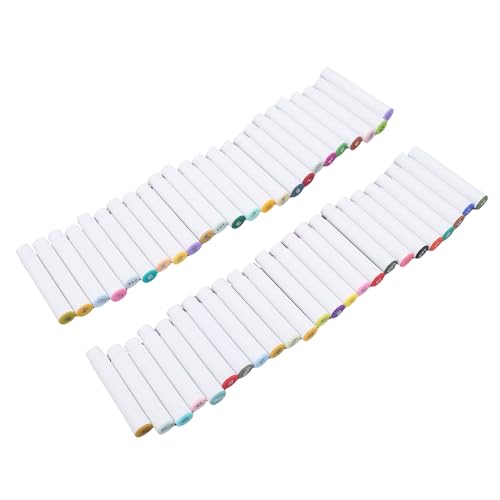 Haofy Marker Stift Nachfüllkit 48 PCs Schnelle Trockentintenpatronen für Kunstmarker Highlighters Office Stifte Leck Proof PP Plastiklager für Künstler Schüler Profis von Haofy