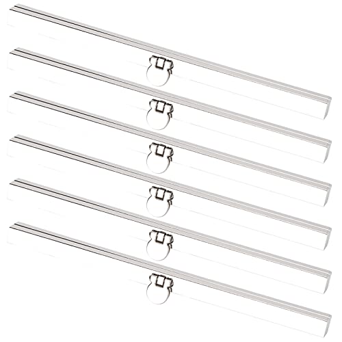 Haofy Metall-Brieftaschenrahmen, Gerade Seitentaschenzubehör, Eisen-Brieftaschenverschluss, 6-teiliges Eisen-Brieftaschenrahmen-Set für Heimwerkerarbeiten, 19-cm-Bri von Haofy