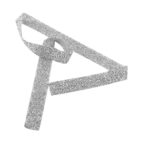Haofy Multi -gemusterte 1 -Yard Bänder, 3 Cm Breite Silber Sprudel Netzband Roll Bling Craft Vase Decorations Party, Einfach zu Bedienen für DIY, Elegantes Aussehen (Silberweiß) von Haofy