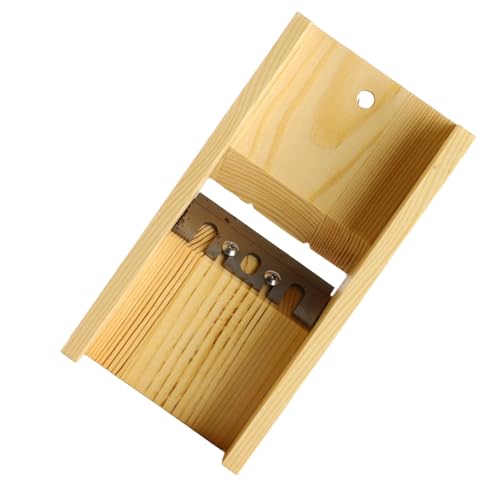 Haofy Pine Wood Seifen Beveler Trimmer Handgefertigte Seife Purer Cutter Tool für Glatte Seife, Ideal für DIY - und Kerzenbegeisterte von Haofy