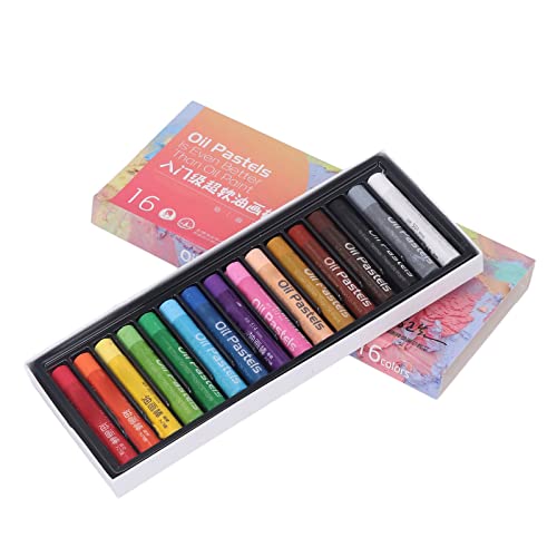 Haofy Professionelle Weichöl Pastelles 16 Farben Set, Lebendige Glatte Mischartikel für das Zeichnen von Illustrationen und Malereien, Ideal für Künstleranfänger und Studenten von Haofy