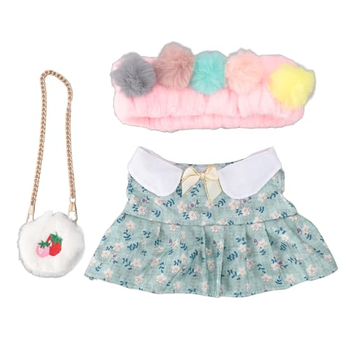 Haofy Puppe Niedliche Kleiderset DIY Austauschbare Kleidung für 12 -Zoll -Plüschpuppen Rollenspiele (Pompon -Stirnband) von Haofy