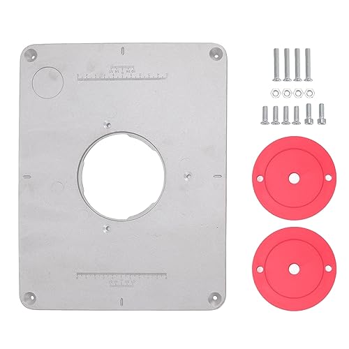 Haofy Router-Einsatzplatte, Router-Einsatzplatte, 4-17/32 Zoll Aluminium-Frästisch-Einsatzplatte für 625 624 für 1611 1615 für 1800 für die Holzbearbeitung Haofy Router-Einsatzplatte, Router-Einsatzplatte, 4-17/32 Zoll Aluminium-Frästisch-Einsatzplatte für 625 624 für 1611 1615 für 1800 für die Holzbearbeitung von Haofy