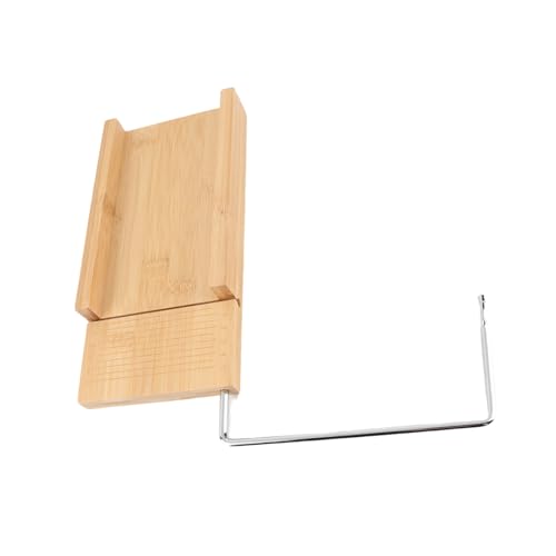 Haofy Seife DIY -Schneider, Bambus -Seifenschneider mit Draht, Einstellbare Dicke und Sogar Schnitt, Multifunktional für Kerzen, Käse Trimmen von Haofy
